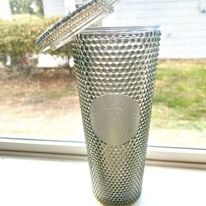 NWT Starbucks 2022 Grey Taiwan Bling Studded Tumbler
